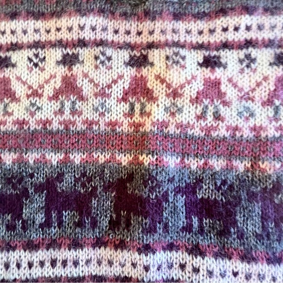 Vintage Maurices Mohair Blend cat bunny crop sweater - Picture 2 of 6